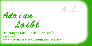 adrian loibl business card